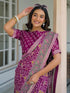 Vasthrlay Sequins Embroidery Black Saree