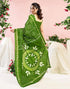 Vasthrlay Womens Printed Unstitched Wine Saree