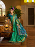 Vasthrlay Unstitched Multicolor Comfortable Friendly Saree