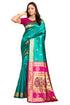 Vasthrlay Kanjivaram Nath Paithani Purple Pink Saree With Blouse Piece