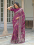 Vasthrlay Georgette Bandhani Unstitched Pink Saree