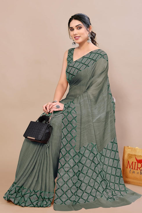 Vasthrlay Fashion Chiffon Printed Ethnic Wear