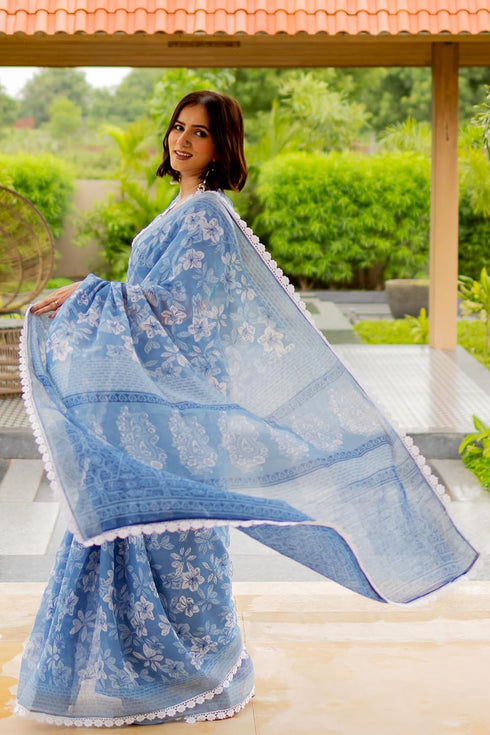 Vasthrlay Fashion Cotton Printed Dusty Ethnic Wear