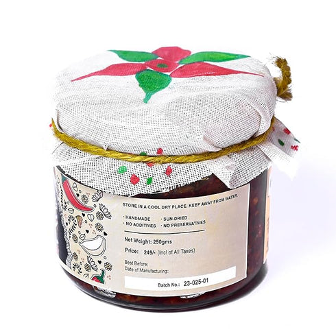 JhaJi - Taste of Mithila Store's Lal Mirch Lahsun Chutney