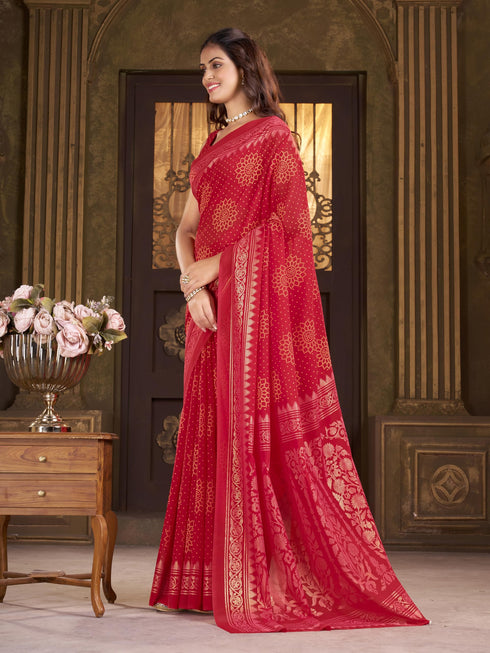 Vasthrlay Georgette Unstitched Saree