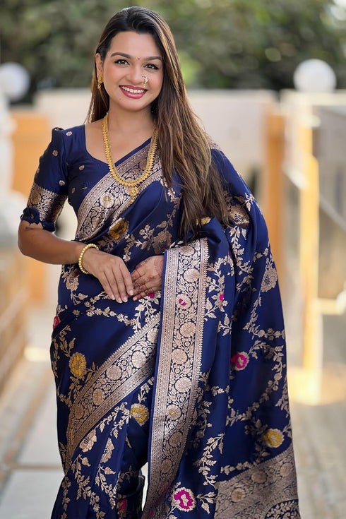 Vasthrlay Kanjivaram Blouse Purple Ethnic Wear