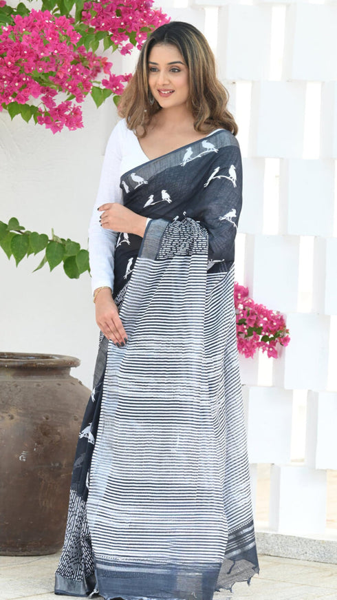 Vasthrlay Cotton Unstitched Saree