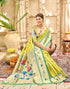 Vasthrlay Paithani Kanjivaram Unstitched Pink Saree