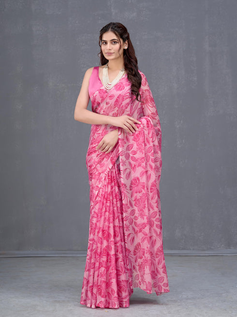 Vasthrlay Chiffon Floral Saree