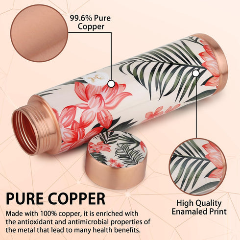 Copper Bottles for with Leak Proof Lid 950 ML