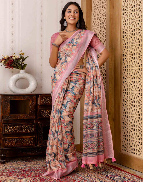 Vasthrlay Banarasi Traditional Unstitched Saree