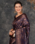 Vasthrlay Banarasi Kanjeevaram Unstitched Beige Saree
