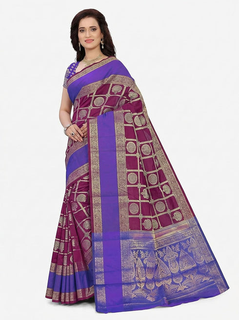 Vasthrlay Banarasi Green Ethnic Wear