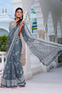 Vasthrlay Fashion Georgette Geometric Printed Ethnic Wear