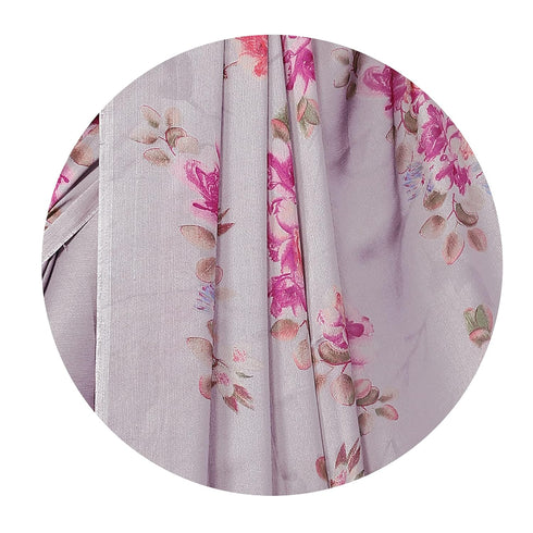 Vasthrlay Fashion Chiffon Printed Dusty Ethnic Wear