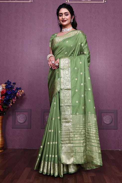 Vasthrlay Jacquard Traditional Indian Mahendi