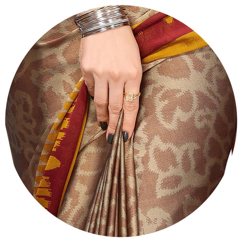Vasthrlay Fashion Chiffon Turquoise Ethnic Wear
