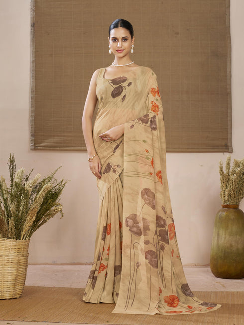 Vasthrlay Georgette Floral Saree