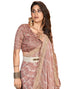 Vasthrlay Georgette Leheriya Unstitched Blue Saree