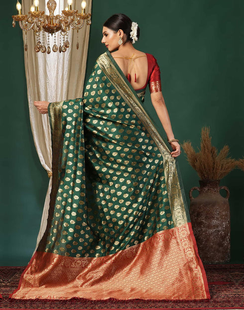 Vasthrlay Banarasi Traditional Unstitched Saree