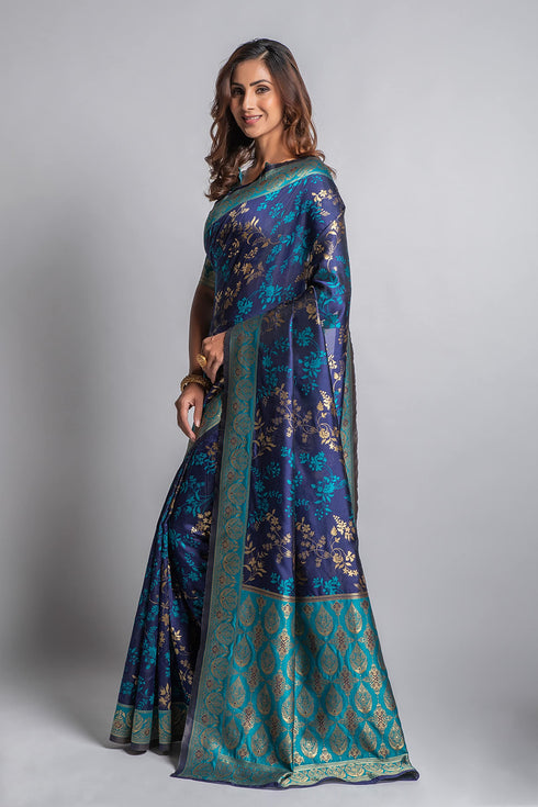 Vasthrlay Magenta Banarasi Designer Saree
