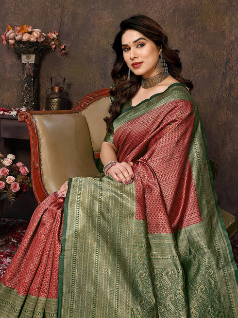 Vasthrlay Banarasi Kanjivaram Az Ys Og Yukti Yellow Ethnic Wear