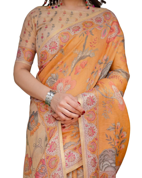 Vasthrlay Handloom Flowers Saree
