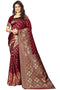 Vasthrlay Purple Kanchipuram Ethnic Wear