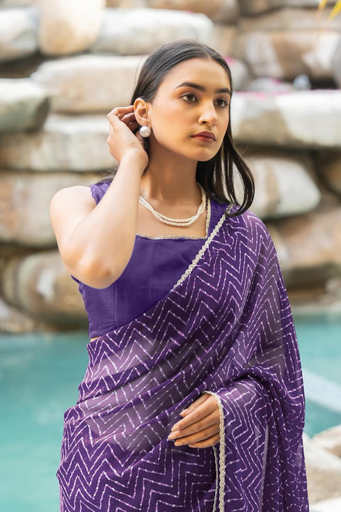 Vasthrlay Fashion Chiffon Printed Ethnic Wear