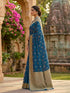 Vasthrlay Jaquard Traditional Unstitch Pink Ethnic Wear
