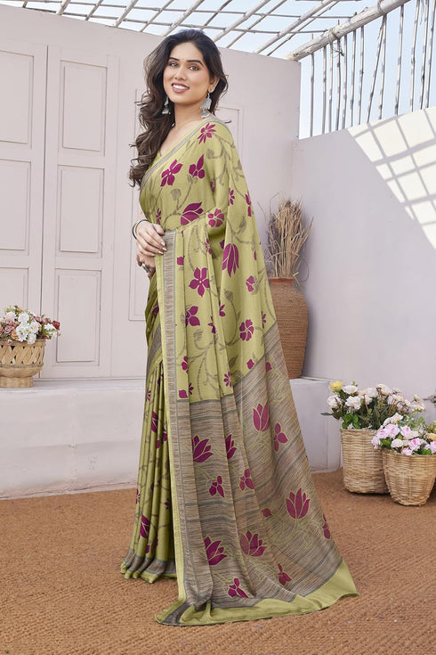 Vasthrlay Fashion Chiffon Printed Ethnic Wear