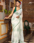 Vasthrlay Blue Unstitched Saree