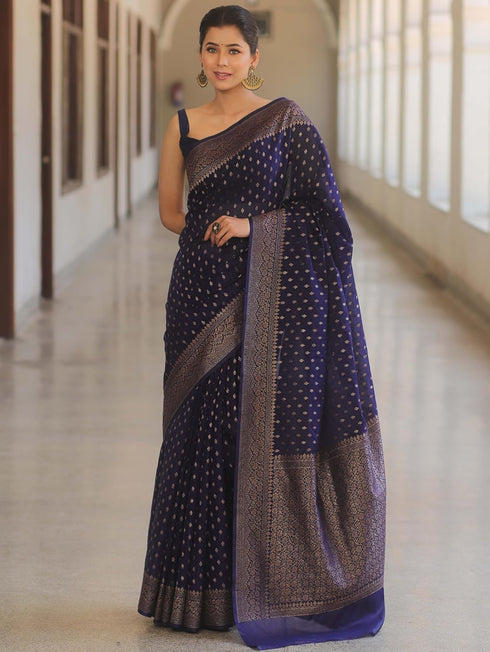 VasthrlayWedding Purple Saree
