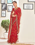 Vasthrlay Georgette Embroidery Unstitched Pink Saree