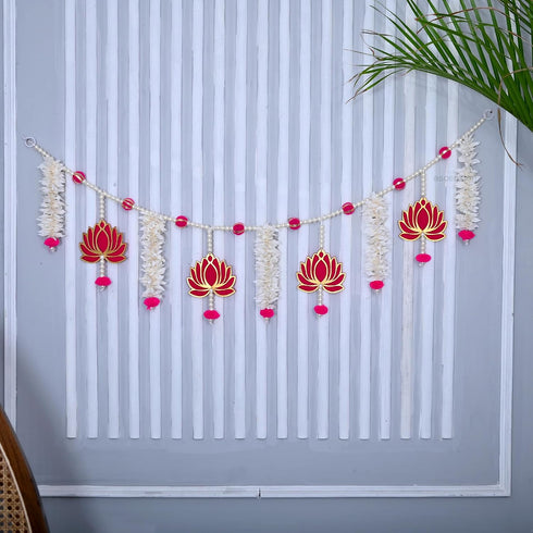 Ascension Lotus Toran for Door Hanging, 40 Inches