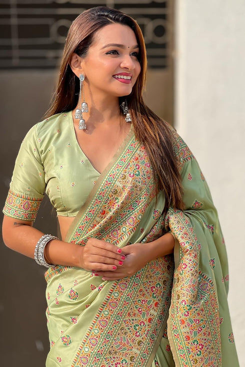 Vasthrlay Kanjivaram Unstitched Blouse Ethnic Wear