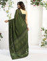 Vasthrlay Georgette Printed Unstitched Maroon Saree