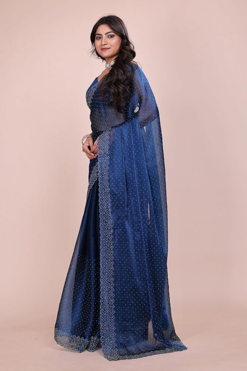 Vasthrlay Chiffon Embellished Ethnic Wear