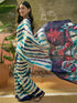 Vasthrlay Womens Printed Unstitched Beige Saree
