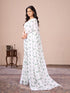Vasthrlay Blue Georgette Printed Saree