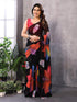 VasthrlayGeorgette Bandhani Unstitched Black Free Ethnic Wear