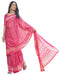 Vasthrlay Chanderi Bandhani Unstitched White Saree