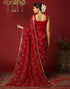 Vasthrlay Georgette Bandhani Unstitched Rani Pink Saree