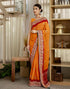 Vasthrlay Georgette Embroidery Unstitched Turmeric Yellow Saree