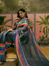 Vasthrlay Printed White Saree