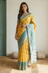 Vasthrlay Yellow Unstitched Saree