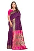 Vasthrlay Kanjivaram Chand Paithani Rama Pink Saree With Blouse Piece