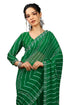 Vasthrlay Fashion Georgette Stripes Navy Ethnic Wear