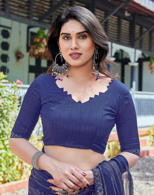 Vasthrlay Chiffon Material Az Ys Swarna Ethnic Wear