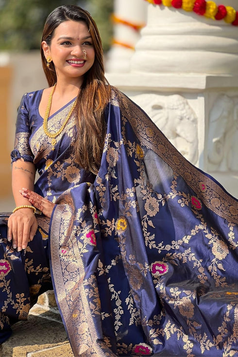 Vasthrlay Kanjivaram Blouse Purple Ethnic Wear